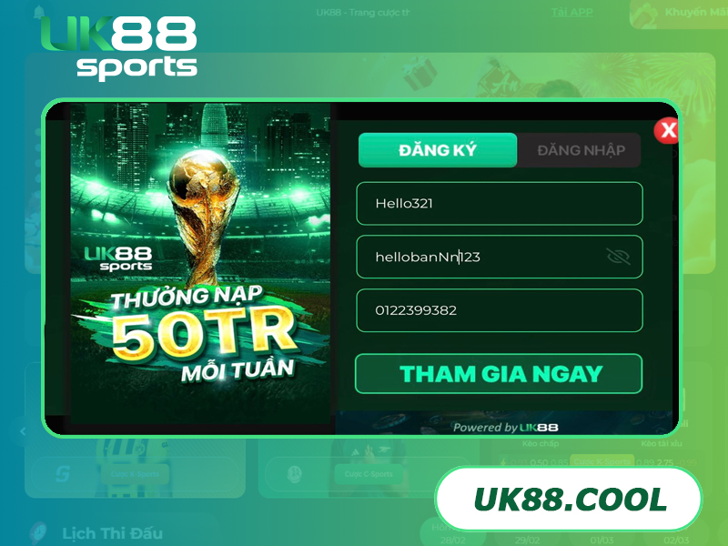 Đăng nhập UK88